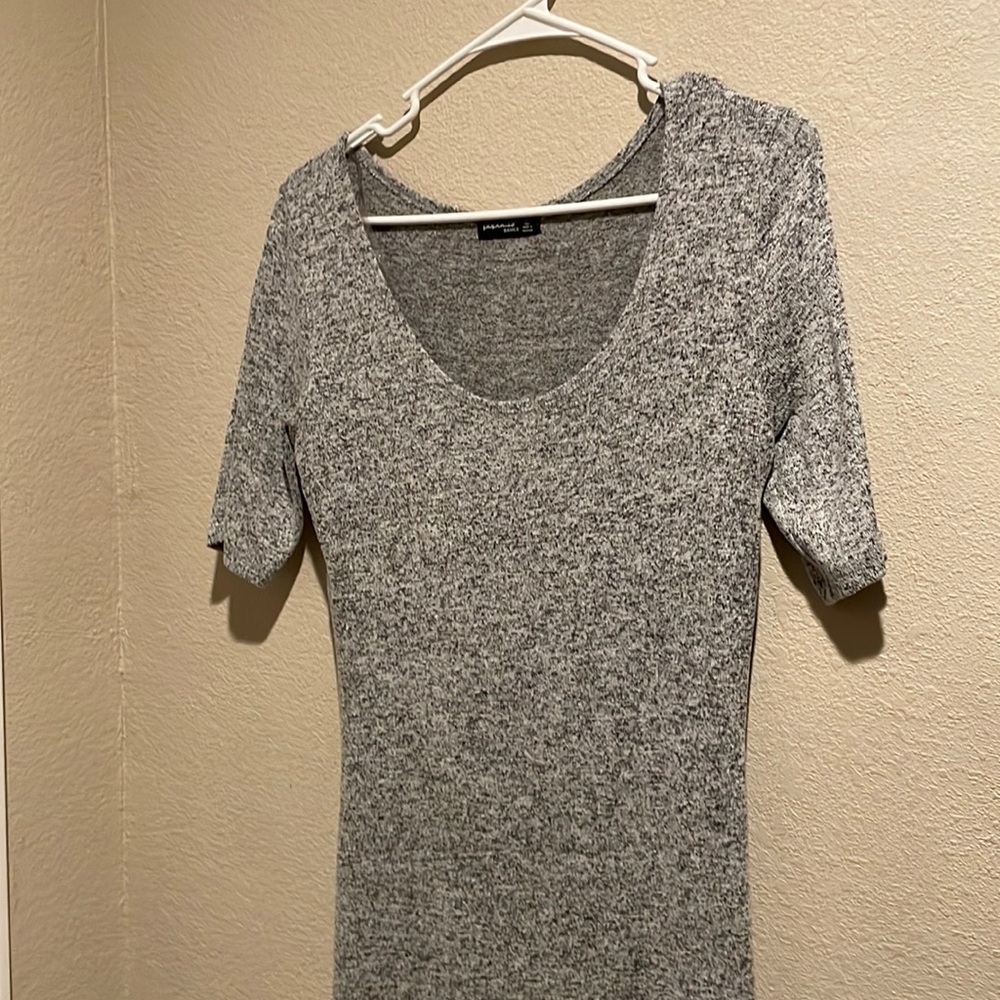 Gray maxi dress